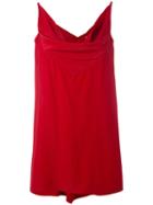 Naska Tank Top - Women - Silk/acetate - 44, Red, Silk/acetate, Rick Owens