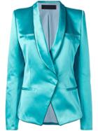 Haider Ackermann Metallic-effect Fitted Jacket - Blue