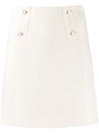 Sandro Paris Pearl Embellished Mini Skirt - White