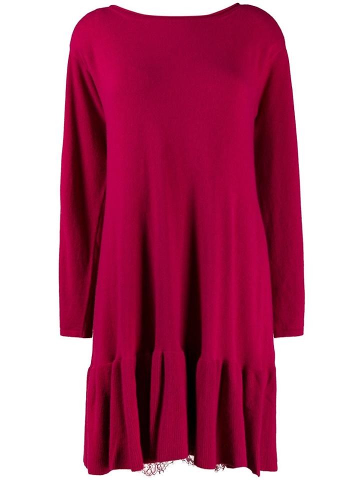 Twin-set Knit Shift Dress - Pink
