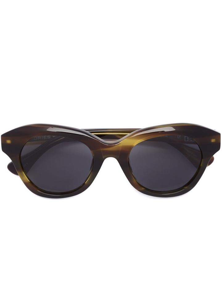 Linda Farrow Dries Van Noten X Linda Farrow Round Shaped Sunglasses -