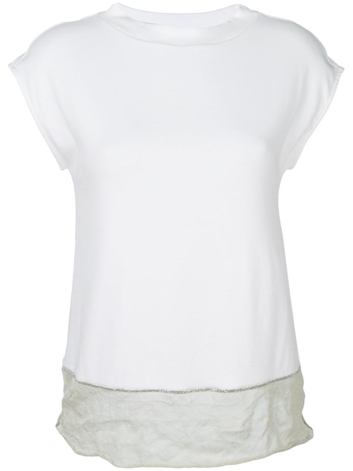 Fabiana Filippi Colourblock Shirt - White