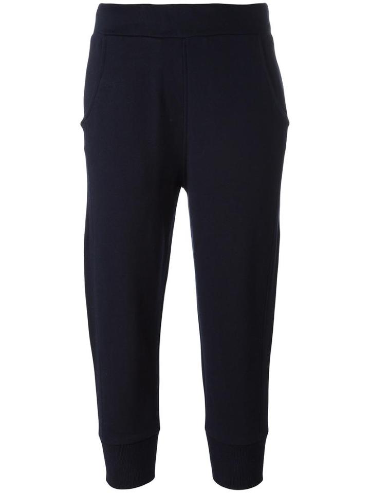 Vince Cropped Joggers, Women's, Size: Small, Blue, Cotton