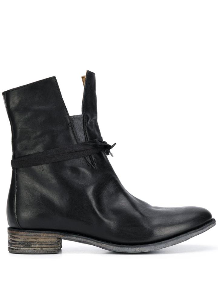 A Diciannoveventitre Cordovan Boots - Black