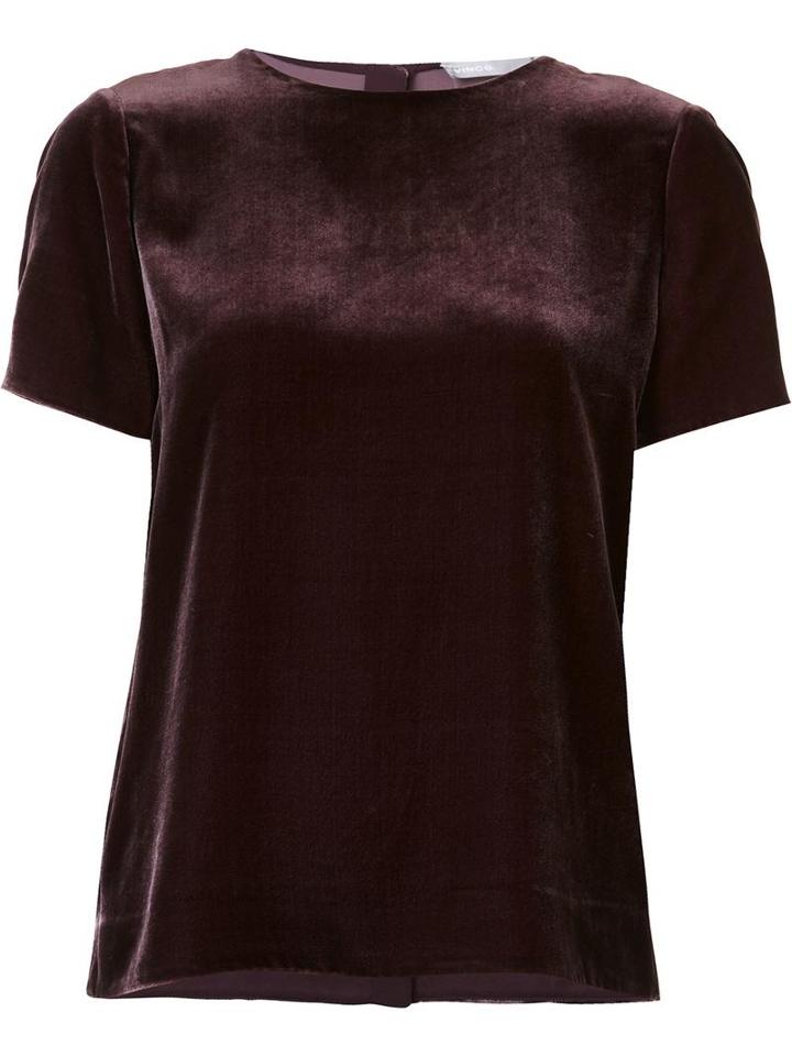 Vince 'raisin' T-shirt, Women's, Size: Medium, Pink/purple, Viscose/silk