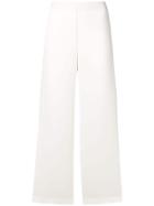 Theory Flared High Waisted Trousers - Neutrals