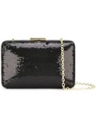 Love Moschino Sequined Clutch, Women's, Black, Polyester/satin