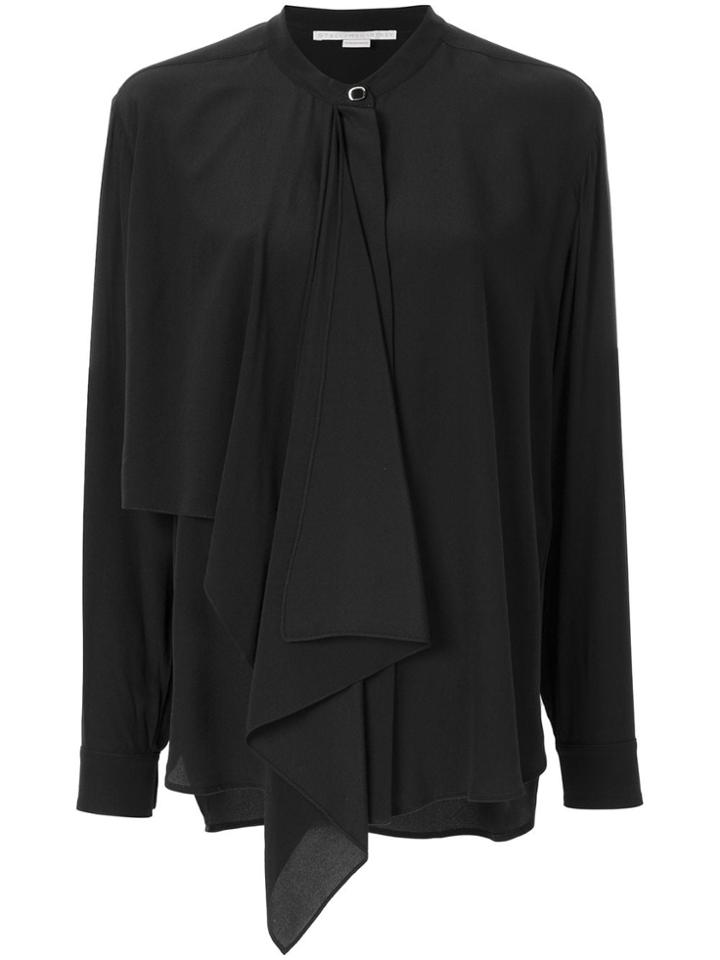 Stella Mccartney Draped-panel Blouse - Black