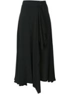 Yohji Yamamoto Vintage Ruffle Detail Skirt, Women's, Size: 1, Black