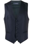 Tagliatore Twill Waistcoast - Blue