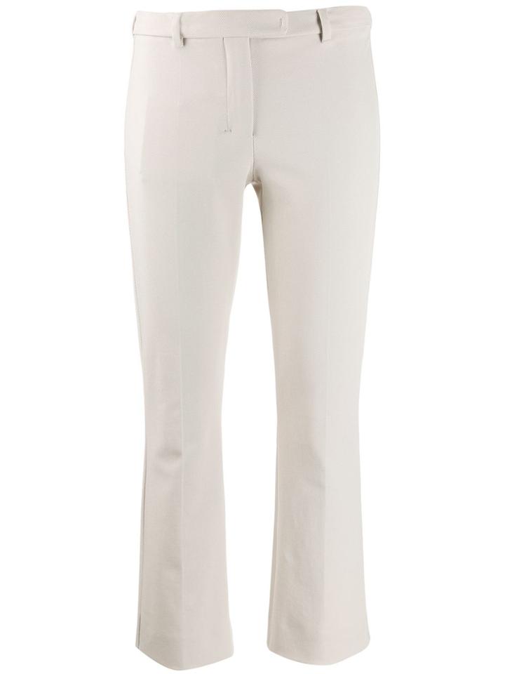 's Max Mara Cropped Cigarette Trousers - Neutrals