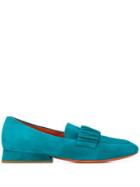 Santoni Ruched Detail Loafers - Green