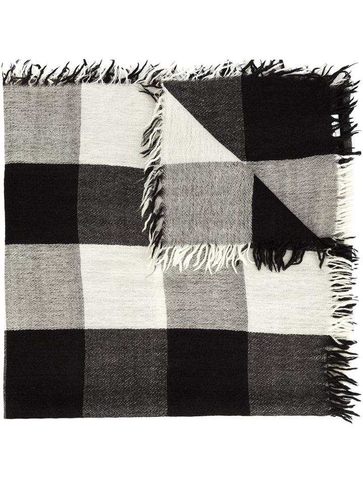 Faliero Sarti 'quadra' Scarf, Women's, Black, Wool