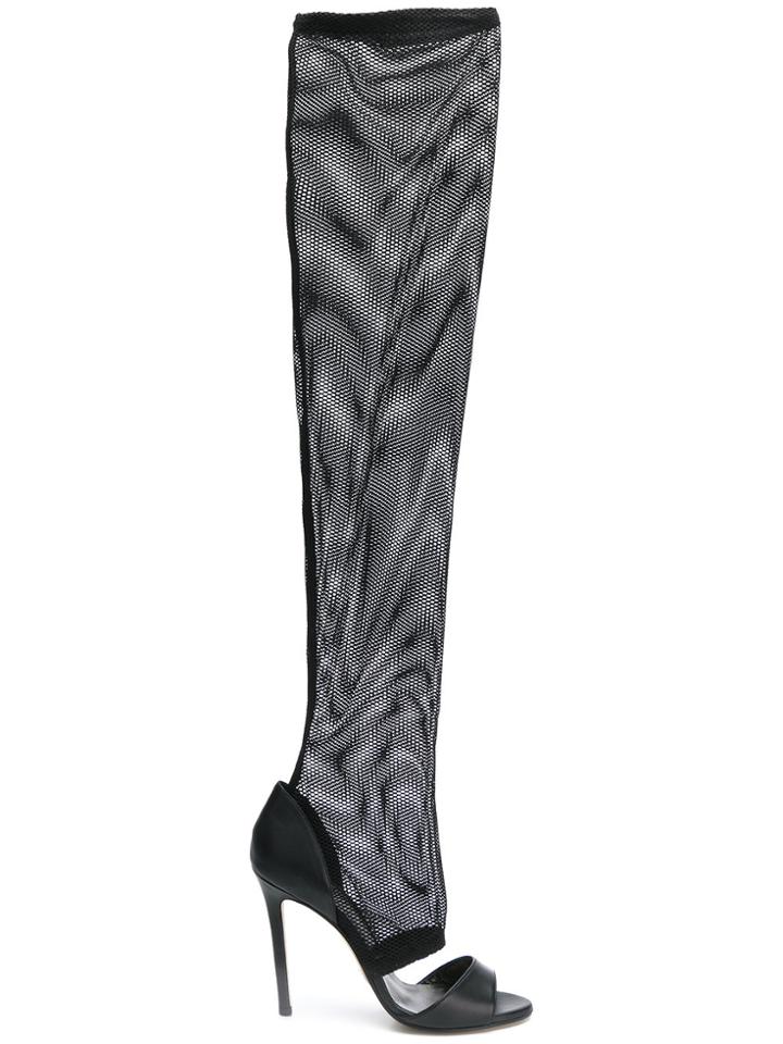 Marc Ellis Over The Knee Stiletto Boots - Black