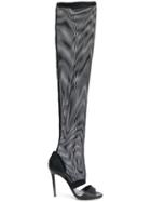 Marc Ellis Over The Knee Stiletto Boots - Black