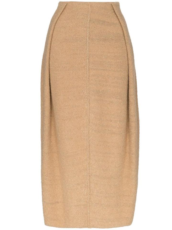 Jil Sander Knitted Cocoon Maxi-skirt - Brown