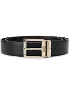 Salvatore Ferragamo Gold-tone Buckle Belt - Black