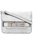 Proenza Schouler Croc Effect Satchel Bag - Metallic