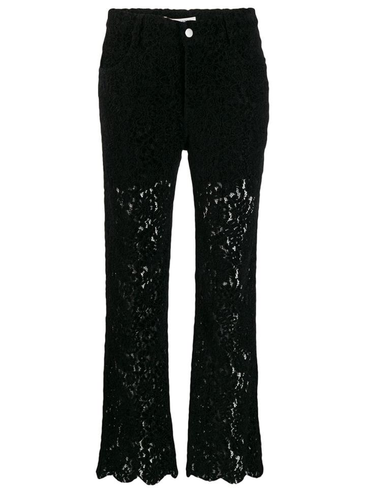 Philosophy Di Lorenzo Serafini Lace Trousers - Black