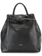 Repetto Drawstring Tote, Women's, Black, Calf Suede