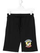 Moschino Kids Wolf Logo Shorts - Black