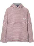 Martine Rose Oversized Striped Hoodie - Grey