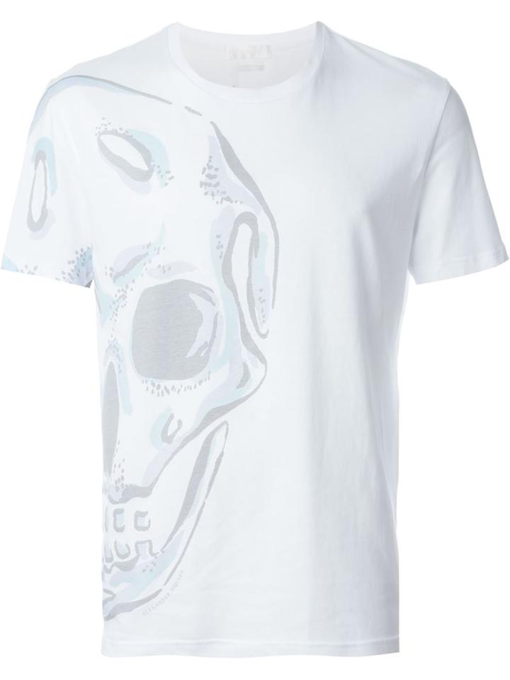 Alexander Mcqueen - Skull Printed T-shirt - Men - Cotton - M, White, Cotton
