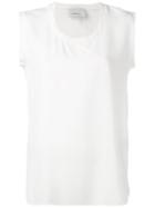 3.1 Phillip Lim Sleeveless Shirt, Women's, Size: 2, White, Silk