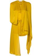 Christian Wijnants Draped Panels Blouse - Yellow & Orange