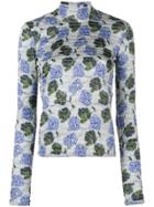 Christian Wijnants Tatahki Floral Print Top - Blue