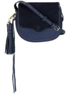 Rebecca Minkoff Tassel Detail Crossbody Bag, Women's, Blue, Leather