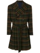 Mp Massimo Piombo Houndstooth Pattern Coat - Brown