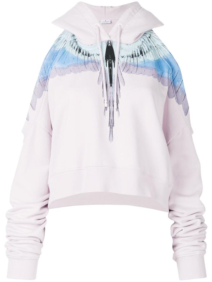 Marcelo Burlon County Of Milan Wings Hoodie - Pink & Purple