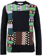 Comme Des Garçons Shirt Patchwork Knitted Sweatshirt - Multicolour