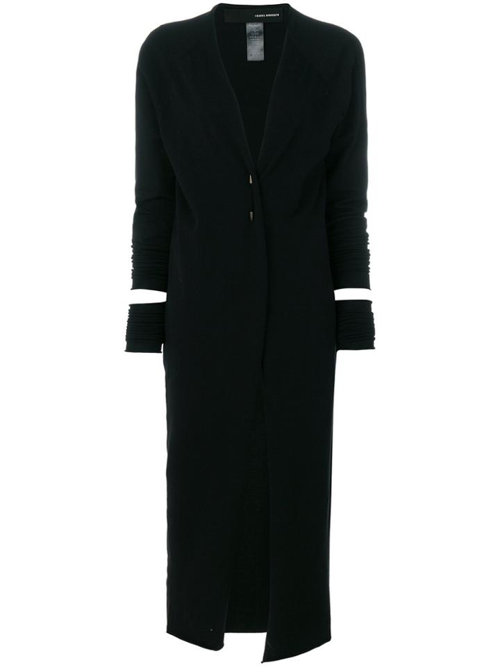 Isabel Benenato Cutout Midi Cardigan - Black