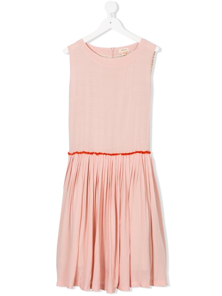 Bellerose Kids Pleated Midi Dress - Nude & Neutrals