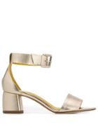 Danielapi Metallic Open-toe Sandals - Gold