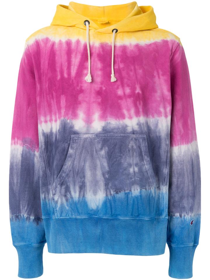 Champion Tie Dye Print Hoodie - Multicolour