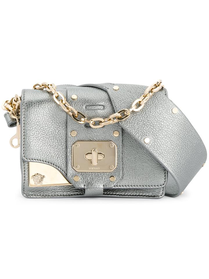 Versace Small Stardvst Shoulder Bag - Metallic