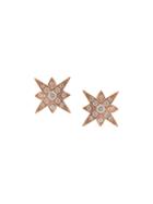 Marchesa 18kt Rose Gold Star Diamond Studs