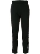 Karl Lagerfeld Cropped Track Pants - Black