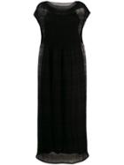 The Row Oversized Pleated Dress - Black