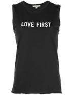 Nili Lotan 'love First' Sleeveless Vest - Black