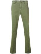Pt01 Staight-leg Low Rise Trousers - Green