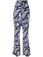 Alice Mccall Paisley Wide Leg Trousers - Blue