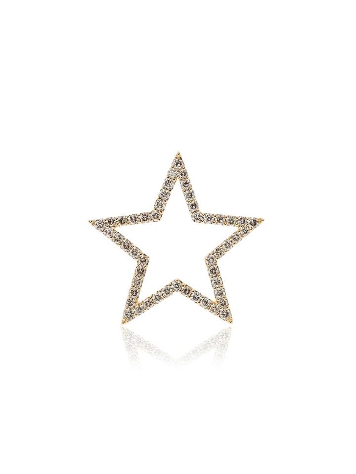 Rosa De La Cruz 18k Yellow Gold Diamond Star Pendant - Metallic