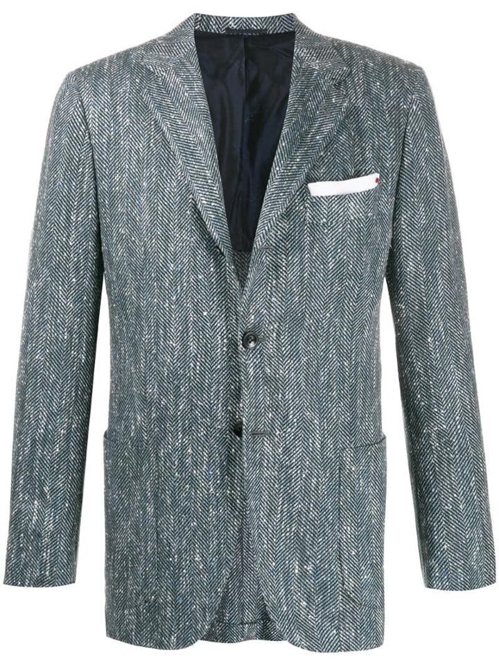 Kiton Cashmere Blazer - Blue