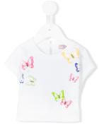 Monnalisa - Butterfly Print T-shirt - Kids - Cotton/spandex/elastane - 36 Mth, White