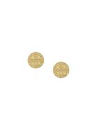 Michael Kors Round Shaped Earrings, Women's, Metallic