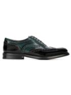 Church S Ombre Brogue Shoes, Women's, Size: 39, Green, Leather/rubber